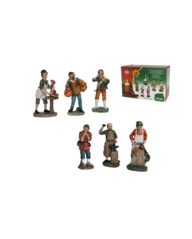FIGURAS OFICIOS BELÉN - 15CM 6 SURTIDOS
