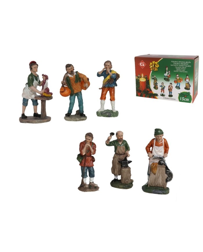 FIGURAS OFICIOS BELÉN - 15CM 6 SURTIDOS