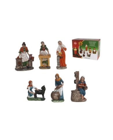 CAMPESINAS RESINA - 15CM 6 SURTIDOS