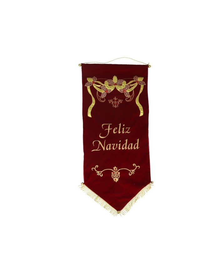 ESTANDARTE FELIZ NAVIDAD 112X48CM