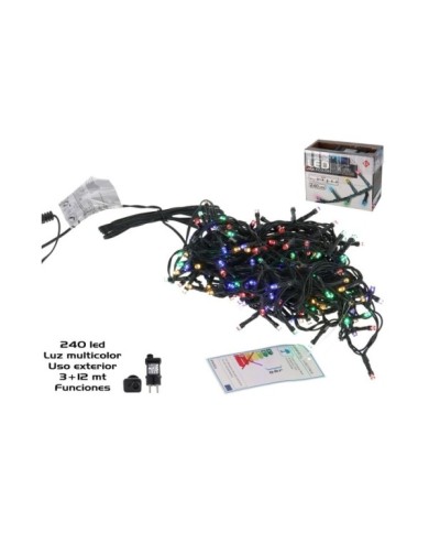 GUIRNALDA 240LED MULT EXT ADAP FUN 3+12M