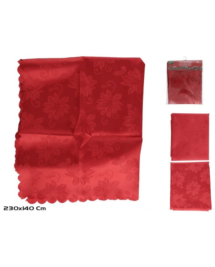 MANTEL ROJO 140X230CM 2 SURTIDOS