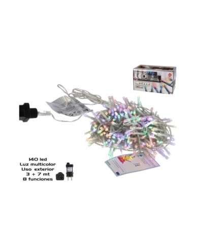 GUIRNALDA 140LED MULT EXT ADAP FUN 3+7M