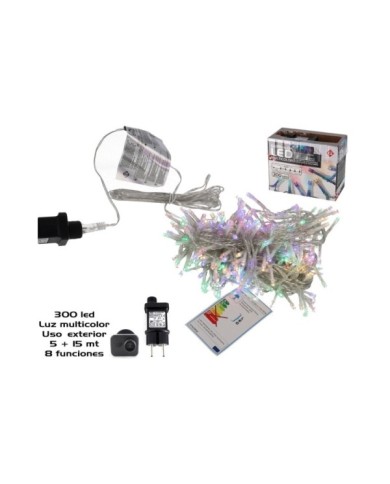 GUIRNALDA 300LED MULT EXT ADAP FUN 5+15M