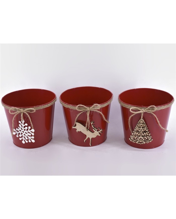 MACETERO NAVIDAD 17CM 3 SURT.