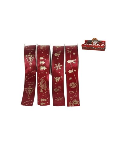 CINTA BURDEOS DEKO ORO 2,5CMX2,7MT 4STD