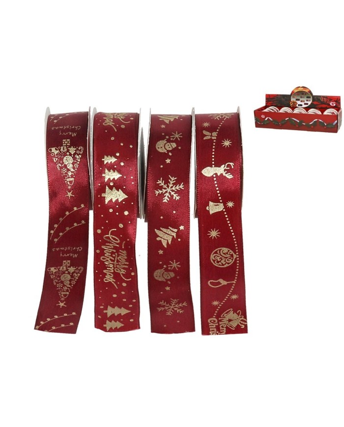 CINTA BURDEOS DEKO ORO 2,5CMX2,7MT 4STD