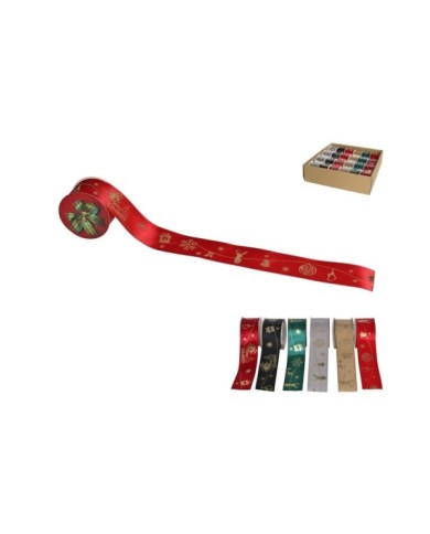 CINTA DEKO ORO 3,8CMX2,7MT 6STD