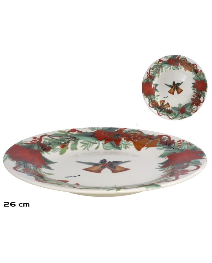 PLATO LLANO 26 CM CAMPANAS