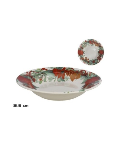 PLATO HONDO 21,5 CM CAMPANAS