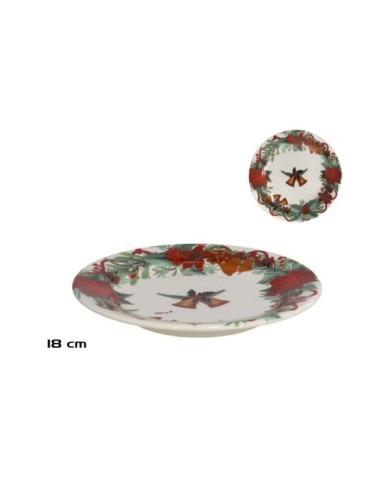 PLATO POSTRE 18 CM CAMPANAS