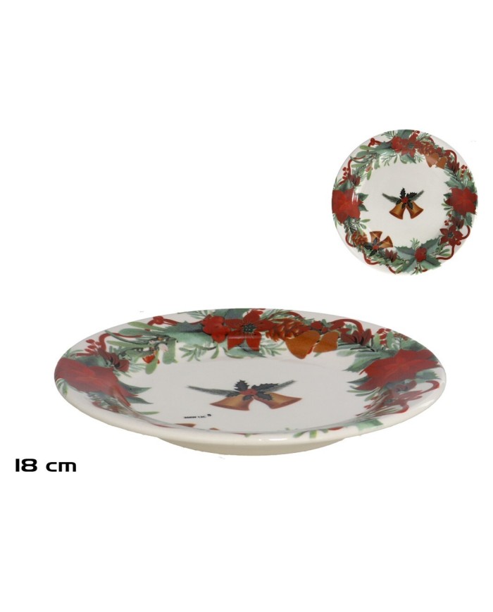 PLATO POSTRE 18 CM CAMPANAS