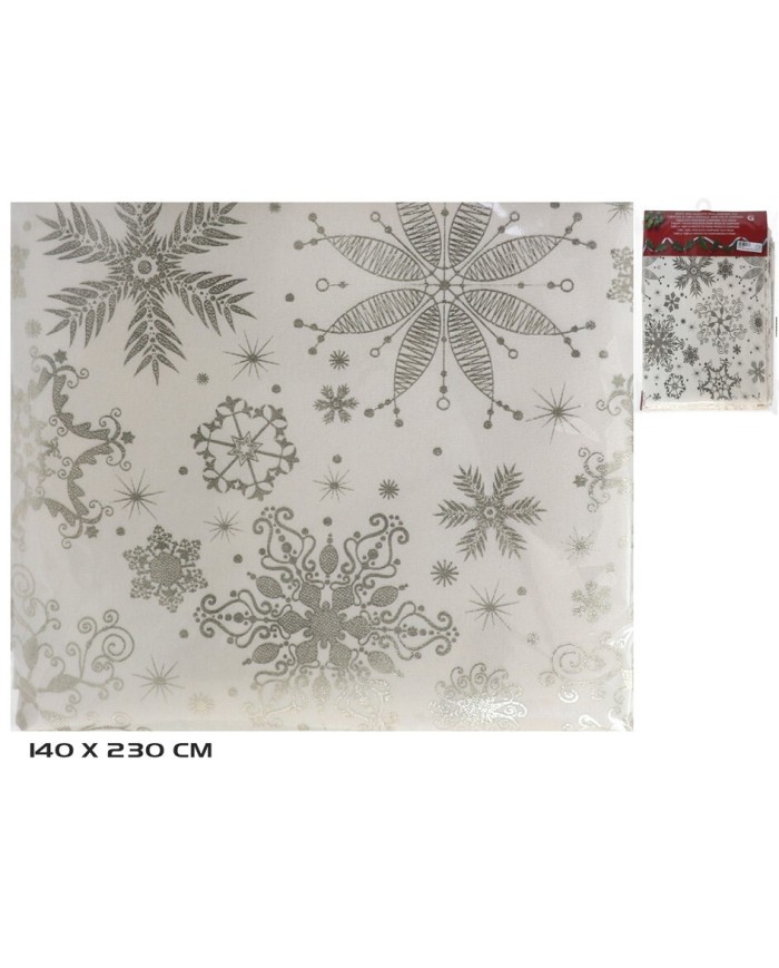 MANTEL MESA 140X230CM CREMA CHAMPAGNE COLD