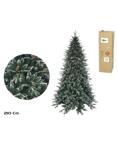 ARBOL NAVIDAD BUK CON PIсS 1195 PUNTAS 210 CM