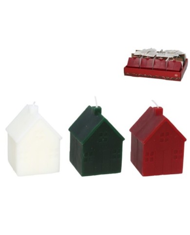 VELA CASITA 3 COLORES SURT 6X5,9X8,5 CM
