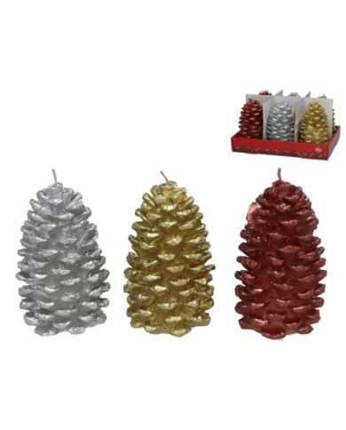 VELA C/ FORMA DE PIс 7,5X7,5X15 CM 3STD