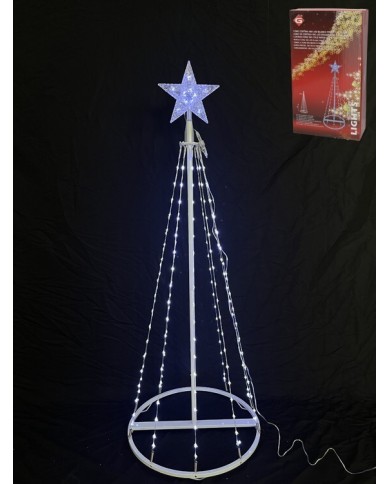 CONO CORTINA 190 LED BLANCO FRIO 8 FUN. 120CM