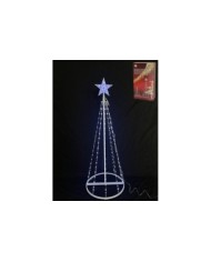 CONO CORTINA 190 LED BLANCO FRIO 8 FUN. 120CM