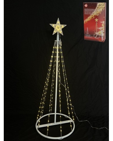 CONO CORTINA 190 LED BLANCO CALIDO 8 FUN. 120CM