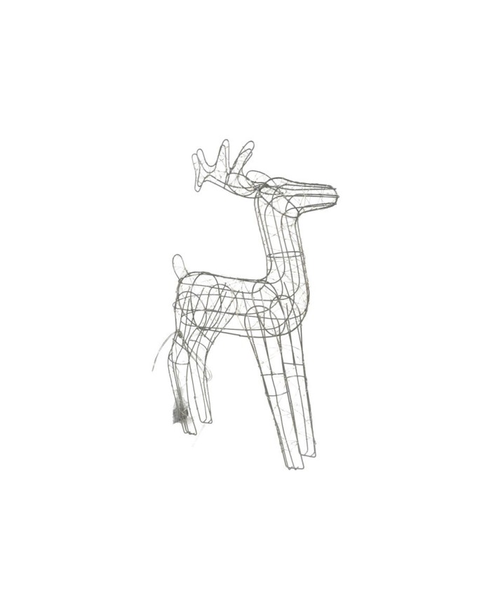 RENO XMAS METAL 300 LUCES 75CM PLATA