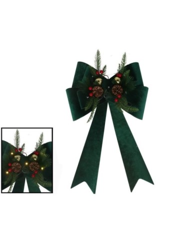 LAZO XMAS 5 LED 41X66CM VERDE