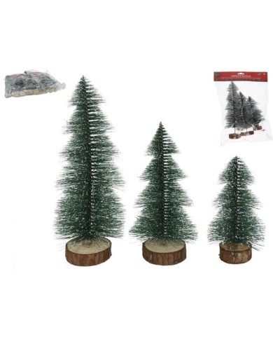 SET 3 ARBOLES NAVIDAD 27/21/16CM