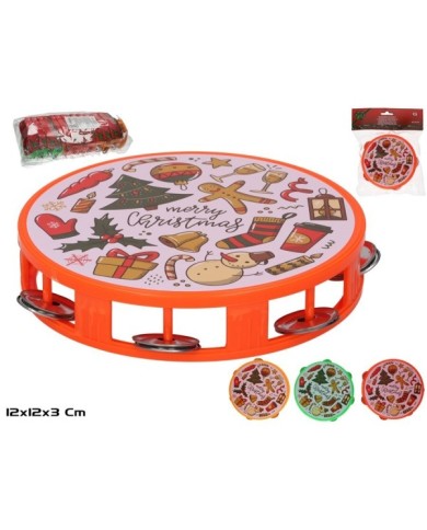 PANDERETA NAVIDAD 12CM