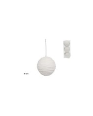 BOLA IBIZA PLATEADA 8CM