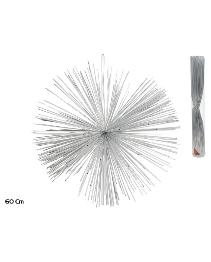 COLGANTE XMAS LORY PLATEADO 60CM