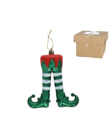 COLGANTE PIERNAS DE ELFO 13CM VERDE