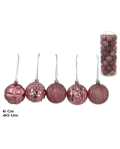 CAJA S/40 BOLAS MUNYPU 6CM 5 SURT. ROSA