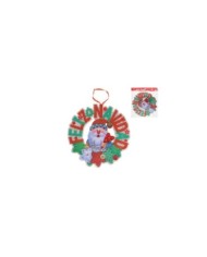 COLGANTE PAPA NOEL POUSHY C/10 LEDS 27,5X1CM
