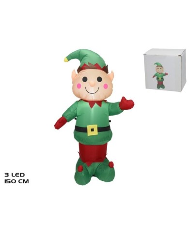 HINCHABLE ELFO C/3 LEDS RUI 150CM