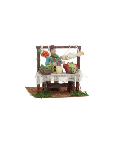 ESCENA FIG. HOMBRE C/ FRUTAS 12X12X10,5CM