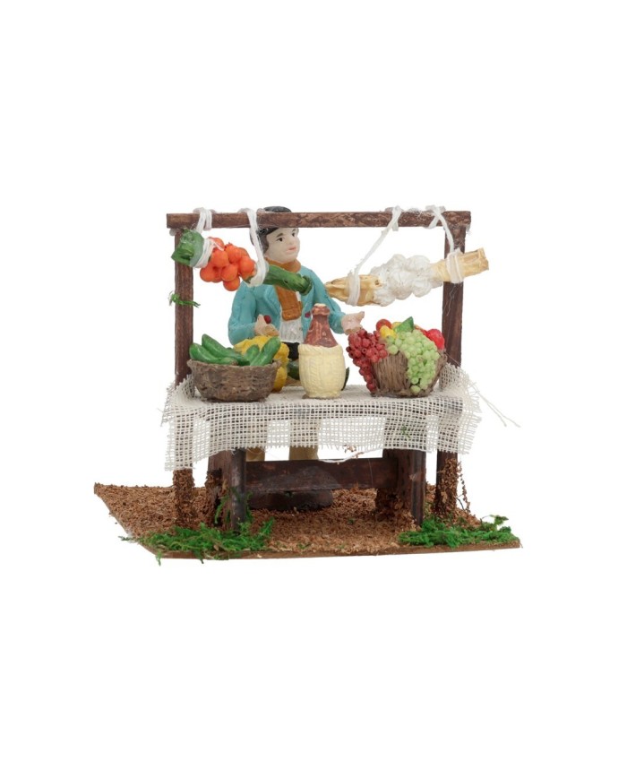 ESCENA FIG. HOMBRE C/ FRUTAS 12X12X10,5CM