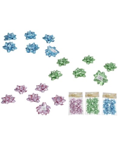 SET 6 POMPONES AUTOADHESIVOS 6CM 3 SURT.