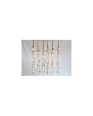 COLGANTE XMAS C/ CAMPANAS Y 20LED 180CM BLANCO