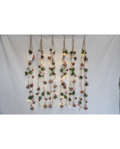 COLGANTE PIсS DE PINO C/ FORMAS Y 20LEDS 150CM STD