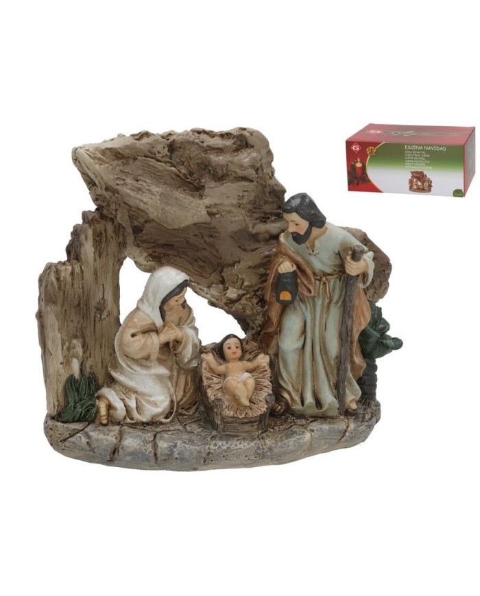 ESCENA NAVIDAD 11,7X5,2X10CM