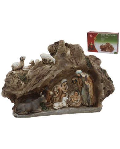 ESCENA NATIVIDAD 23,5X7X14,5CM