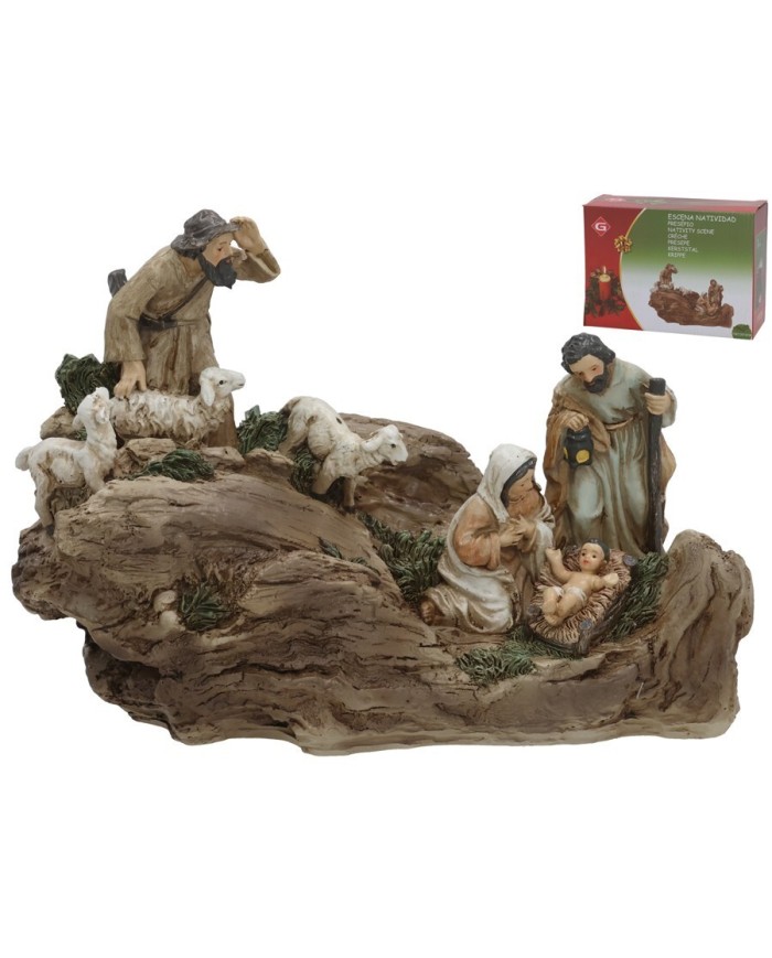 ESCENA NATIVIDAD 19X7,3X13CM