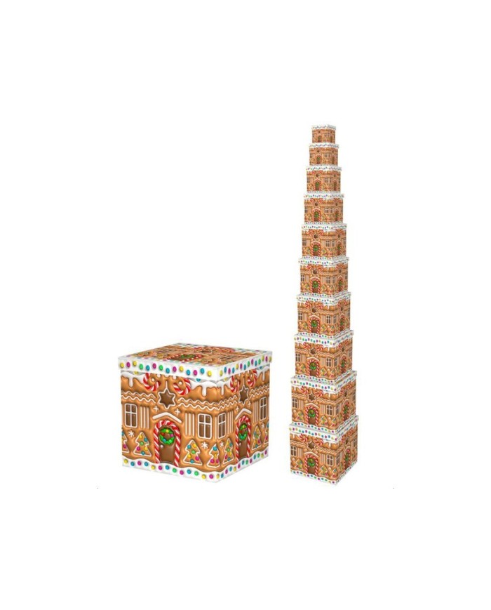 S/10 CAJAS CUADRADAS EIDEN 26,5X26,5X26,5CM