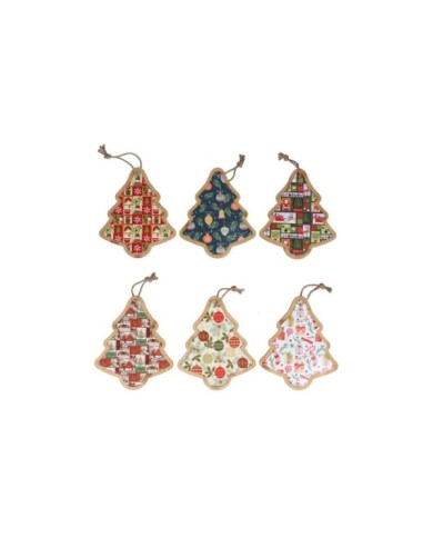 TABLA ARBOL ADORNOS 26,8X22X1,1CM 6STD