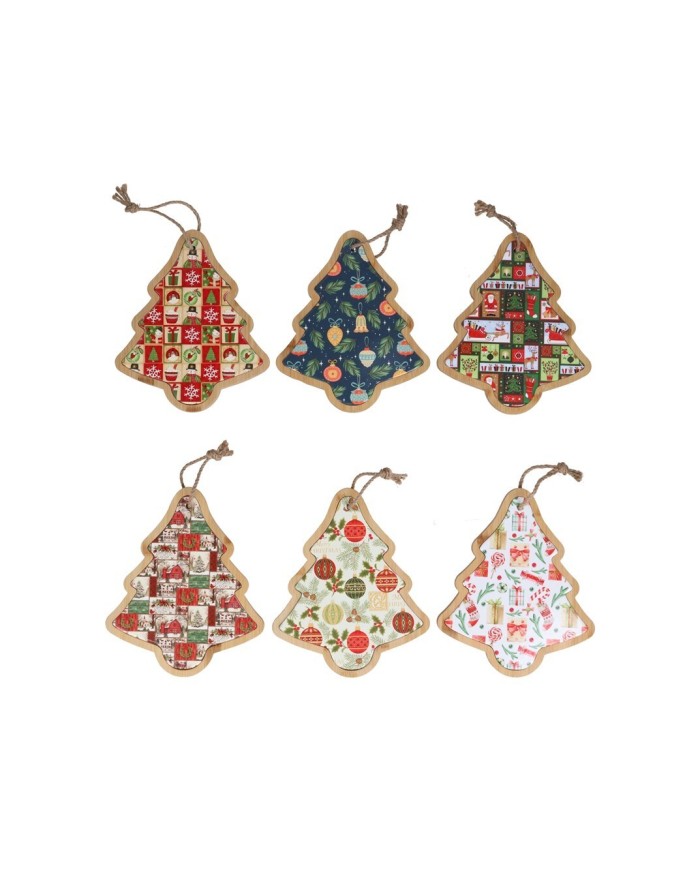 TABLA ARBOL ADORNOS 26,8X22X1,1CM 6STD