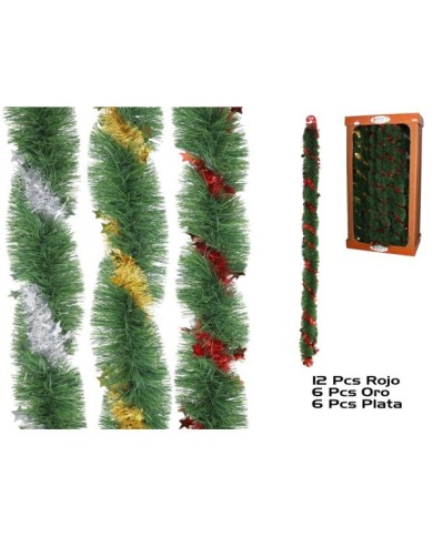 EXPOSITOR ESPUMILLON TRENZADO Y ESTRELLITAS 120MMX