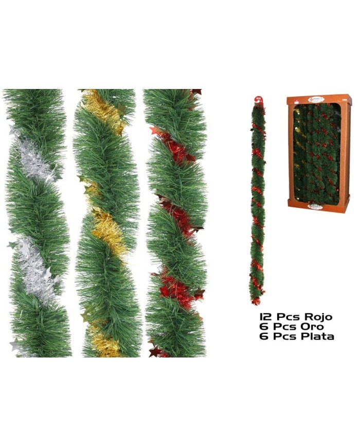 EXPOSITOR ESPUMILLON TRENZADO Y ESTRELLITAS 120MMX