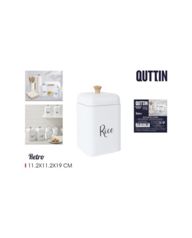 BOTE METAL COCINA RICE RETRO QUTTIN