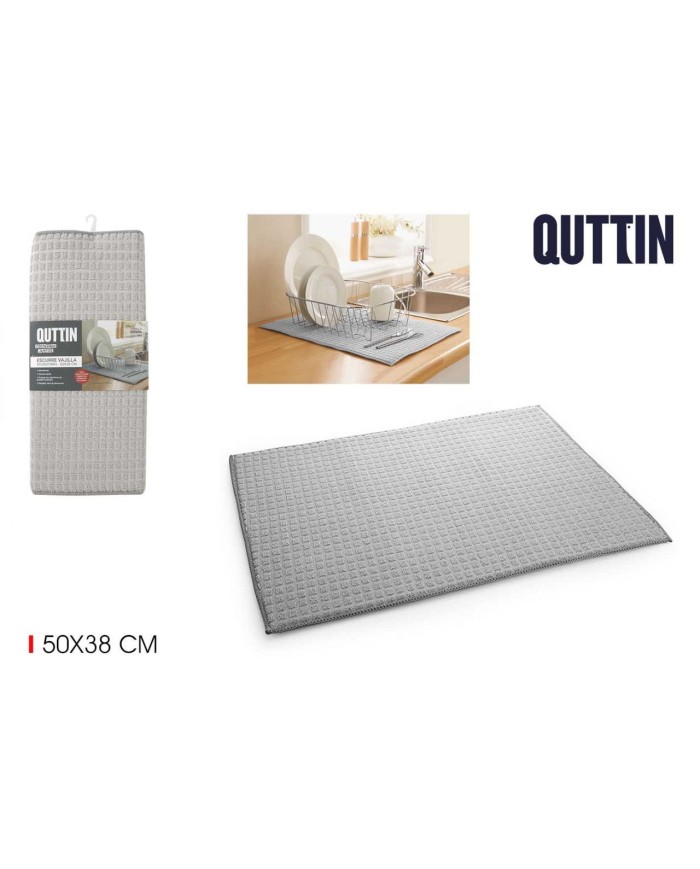 36 ESCURRE VAJILLA MICROFIBRA 50X38CM QUTTIN