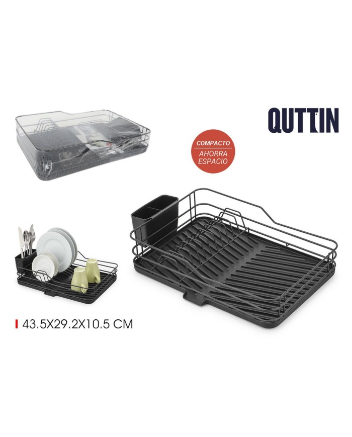 ESCURREPLATOS METAL C/BANDEJA 43.5 QUTTIN