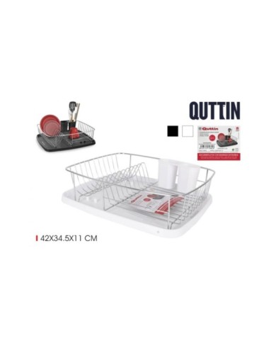 EK ESCURREPLATOS C/BANDEJA 42X34.5X11C QUTT